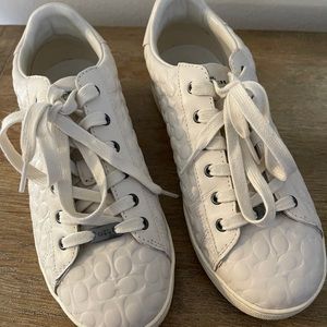 Ivory coach sneakers